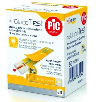 PIC STRISCE GLUCOTEST 25PZ